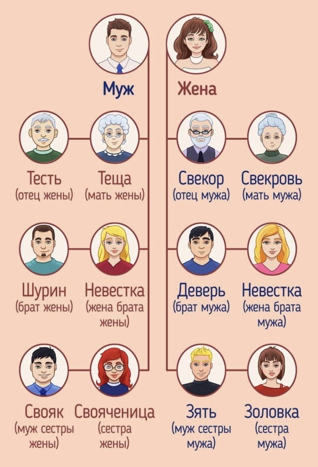 Свояки в русском